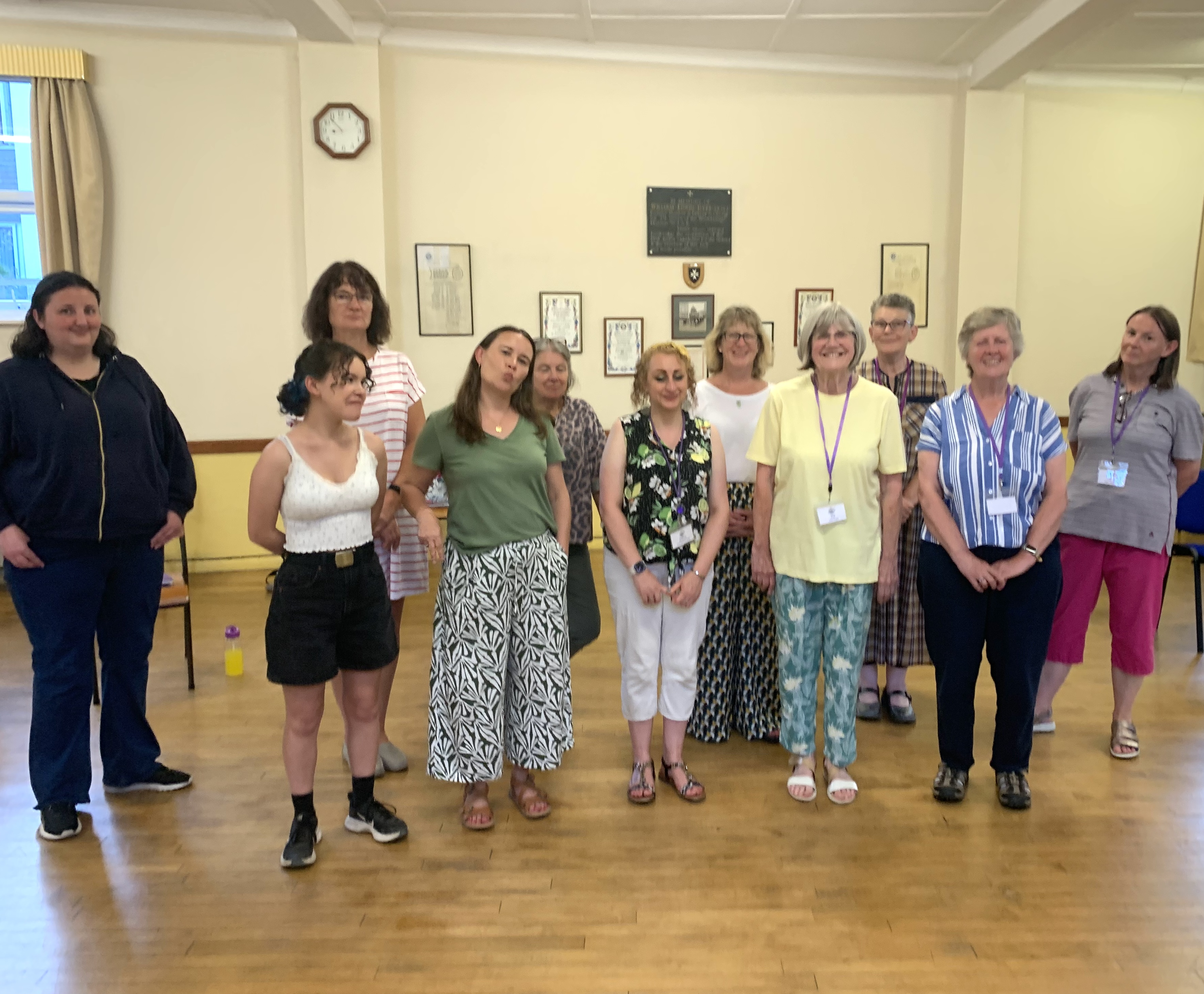 More Harmony members arranged into a new stack for singing
